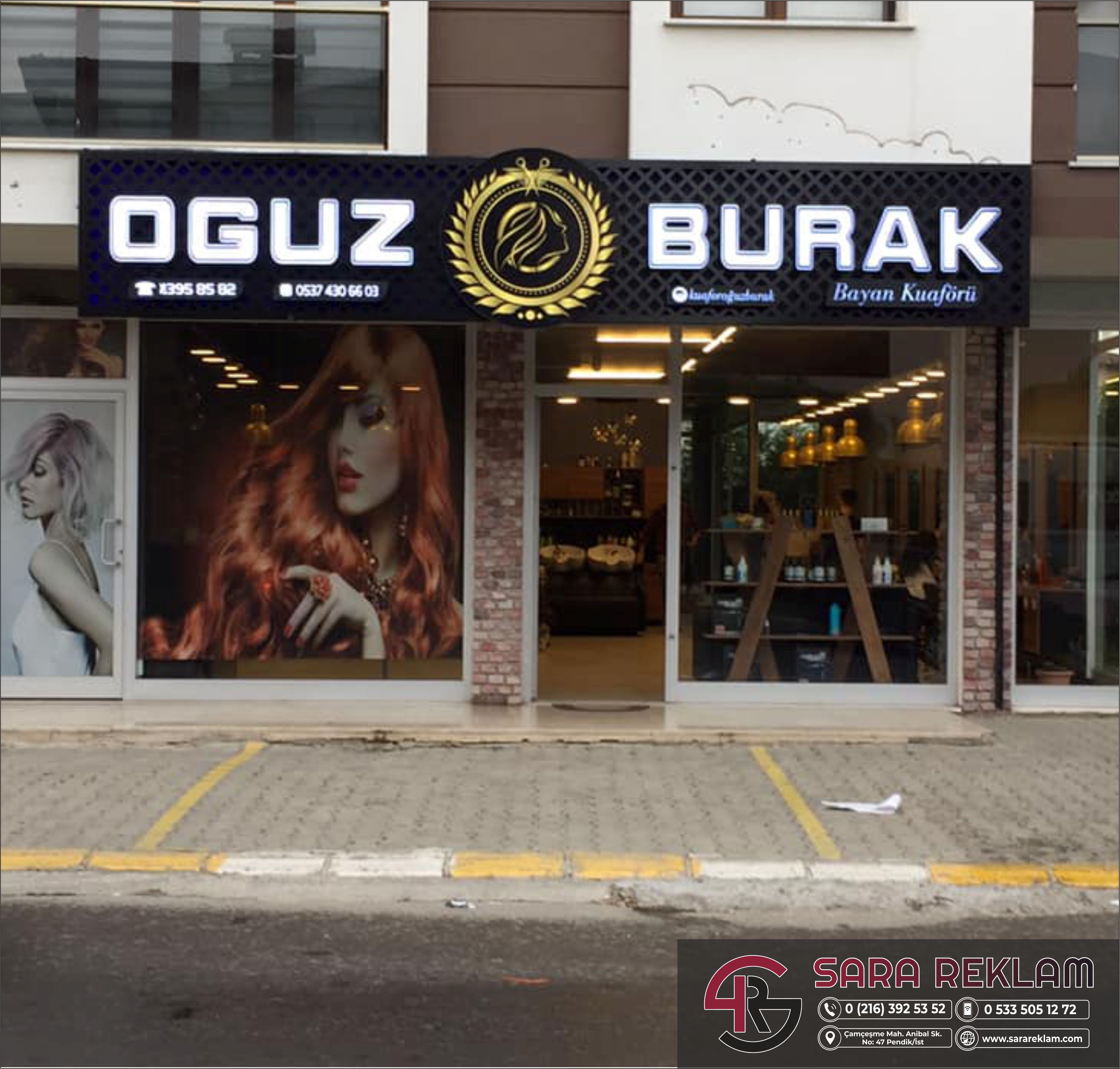  kompozit oyma tabela ışıklı